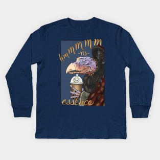 Hmmmm yes essence - Bubble Tea - Chamberlain from the Dark Crystal Kids Long Sleeve T-Shirt